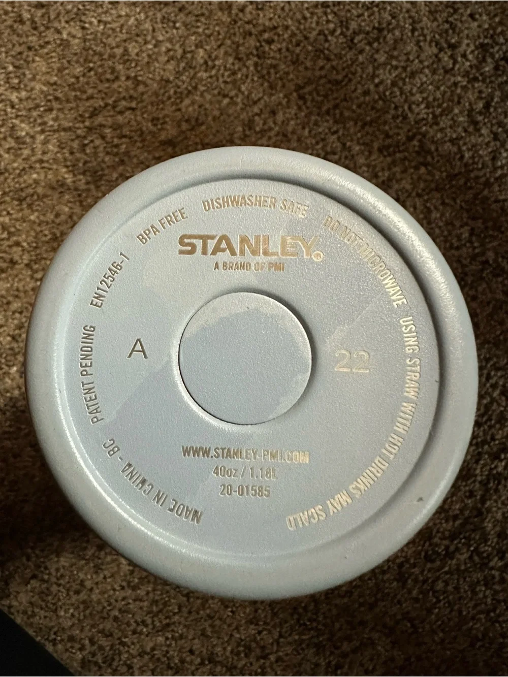 Stanley Powder Blue Insulated Travel Tumbler with Handle